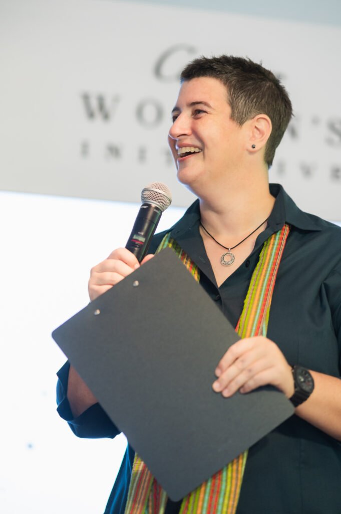 Jenn Weidman, founder of Space Bangkok, speaking at the Cartier Women's Initiative
